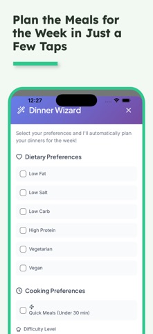 Meal Planning with DinnerBrain screenshot