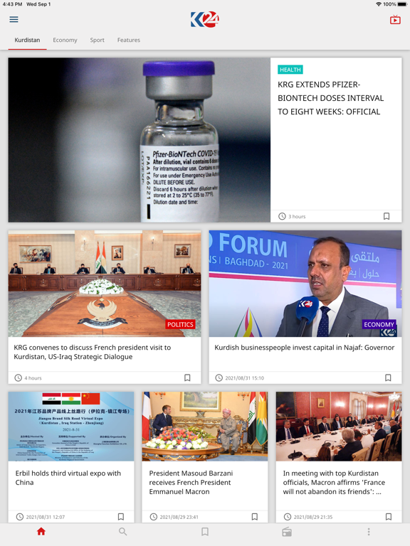 Kurdistan24 iPad screenshot 4 - News app