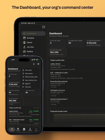 CRMb: CRM & Project Scheduler iPad screenshot