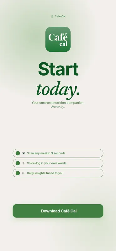 Cafe Cal: AI Calorie Tracker screenshot 9 of 9