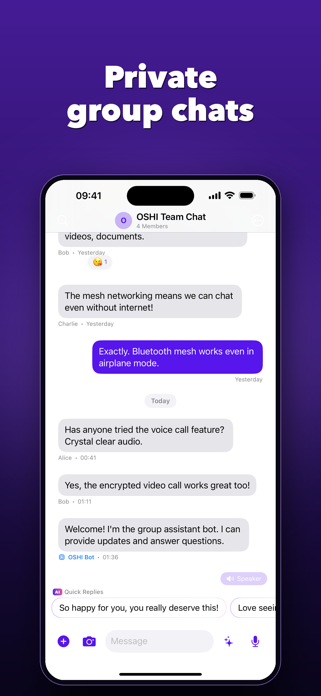 OSHI: Offline Messenger Screenshot 8 of 9