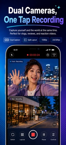 Dual Cam - Split Screen Camera screenshot