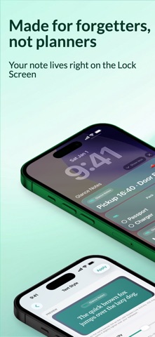 Glance Notes: Lock Screen Screenshot 1 of 5