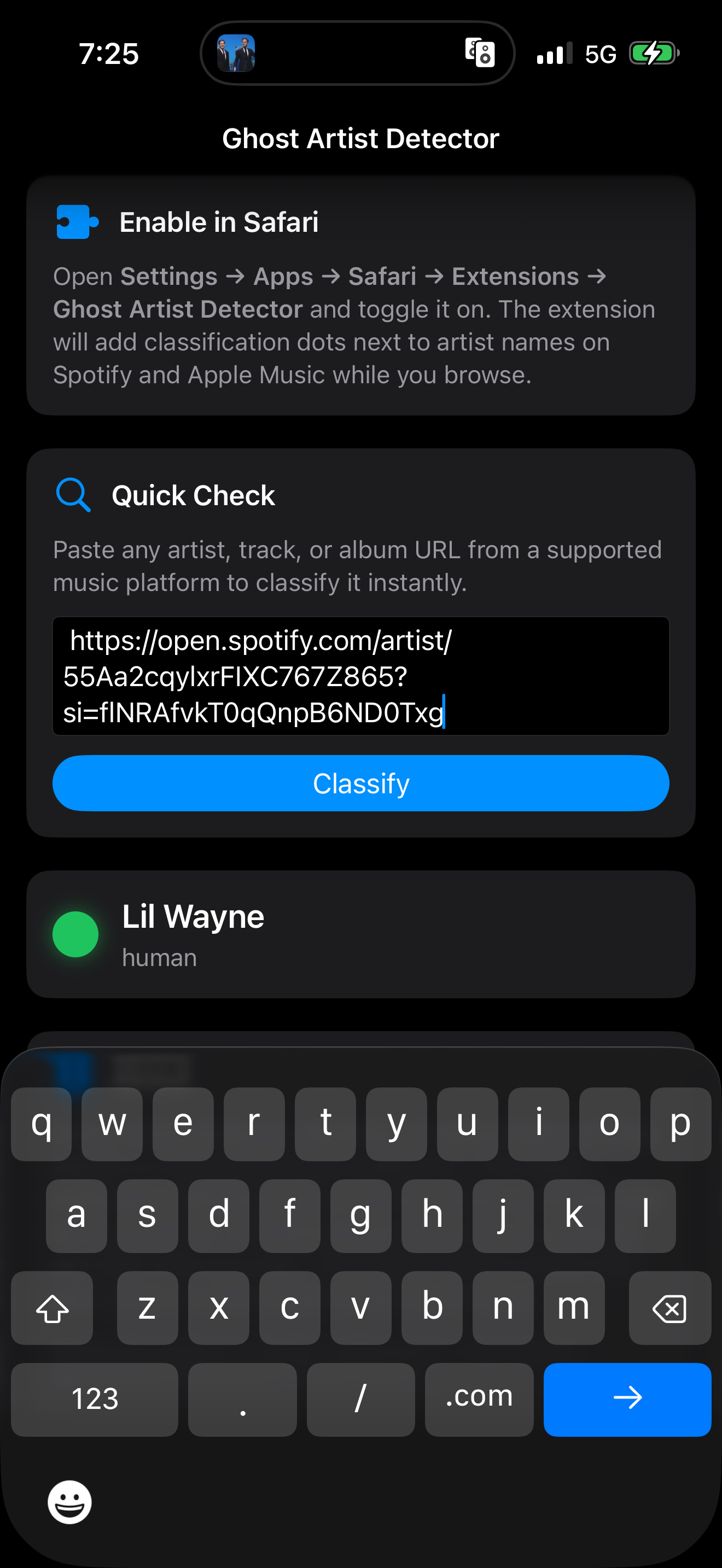 Ghost Artist Detector screenshot 4