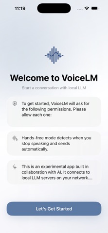 VoiceLM のスクリーンショット