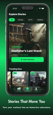 Narrafit: Audio Story Workouts screenshot