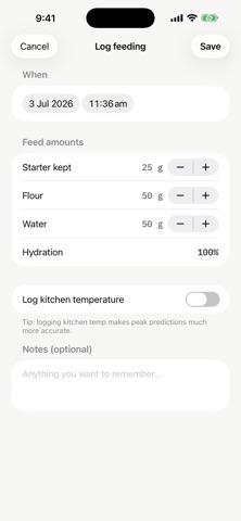 Autolyse: Sourdough Tracker Screenshot 8 of 9