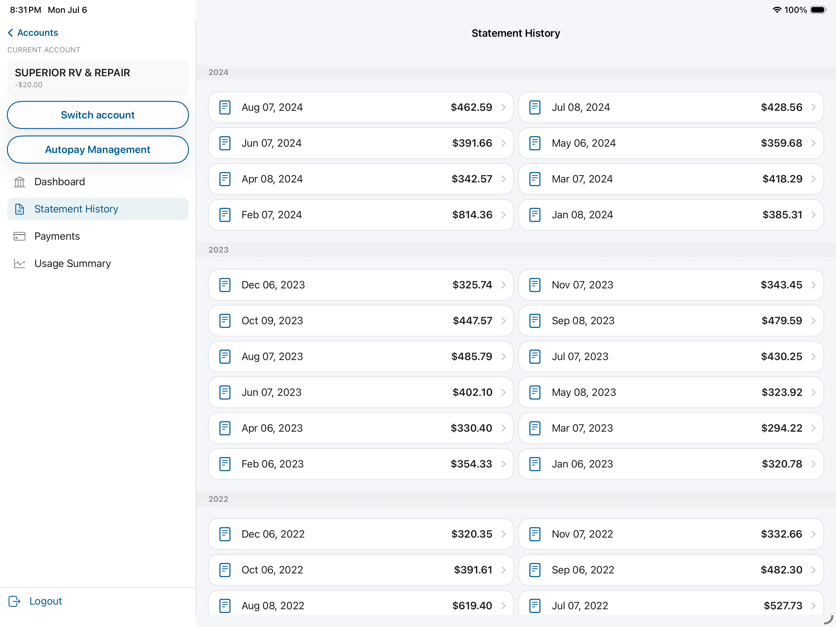 Weakley County Electric System screenshot 15