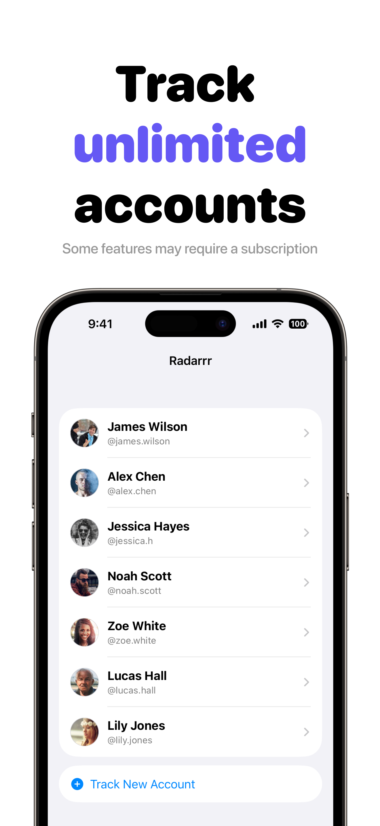 Recent Follow Tracker: Radarrr