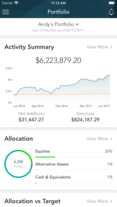 EQ Wealth Advisors Screenshot