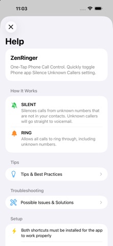 ZenRinger screenshot