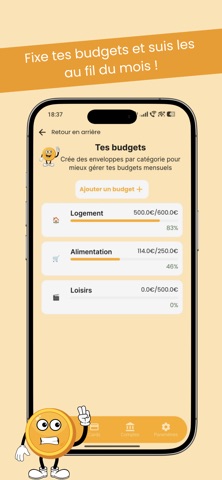 Paco - App de Bugdet iPhone screenshot