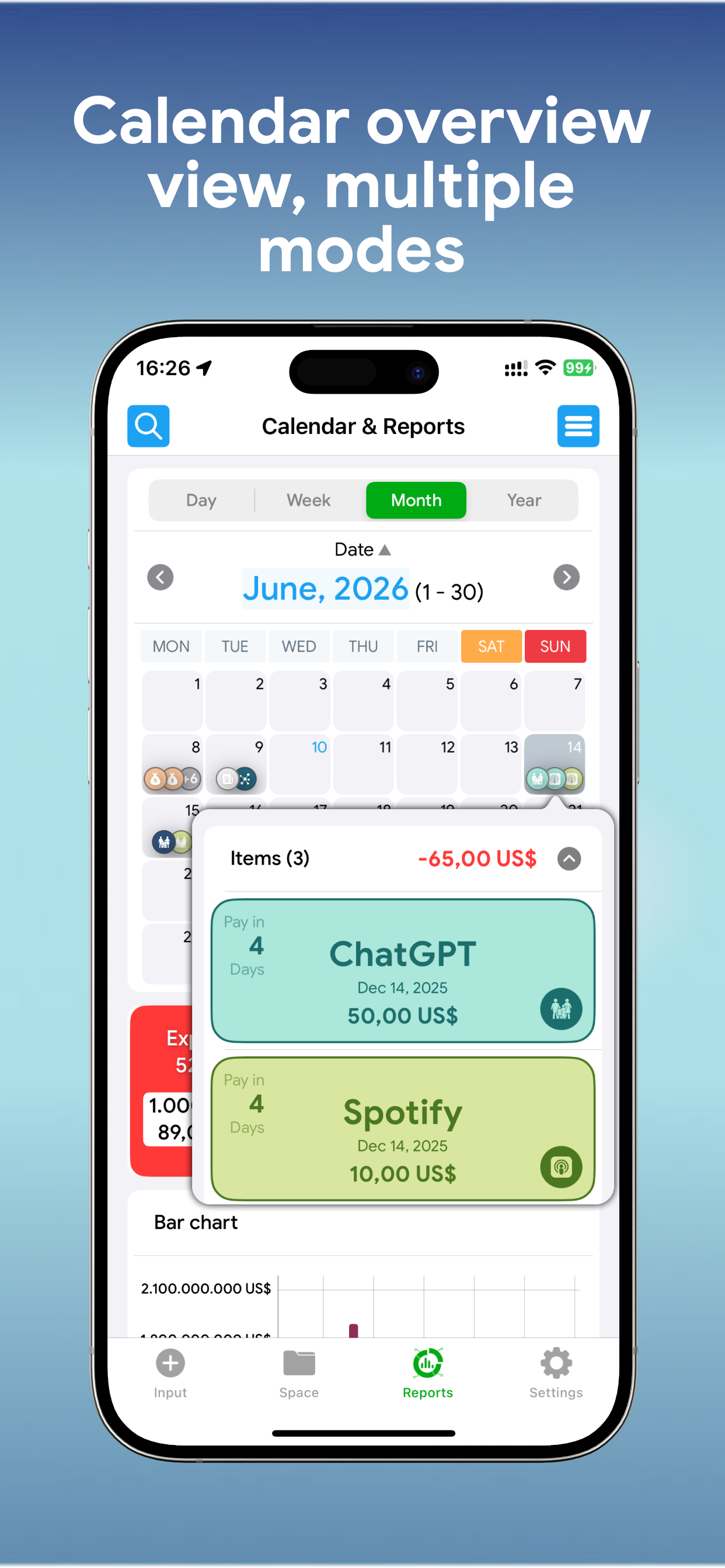 Expense Tracker: Color Money