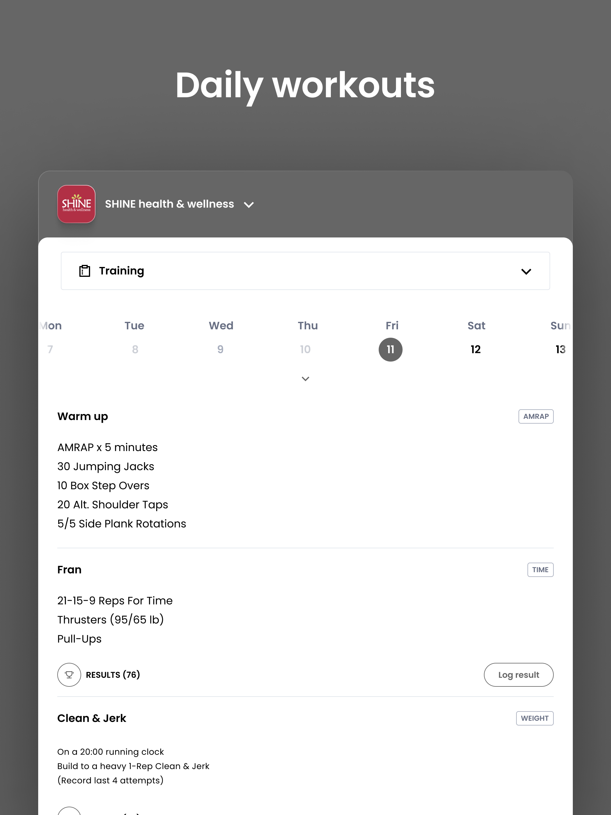 SHINE health & wellness screenshot 9