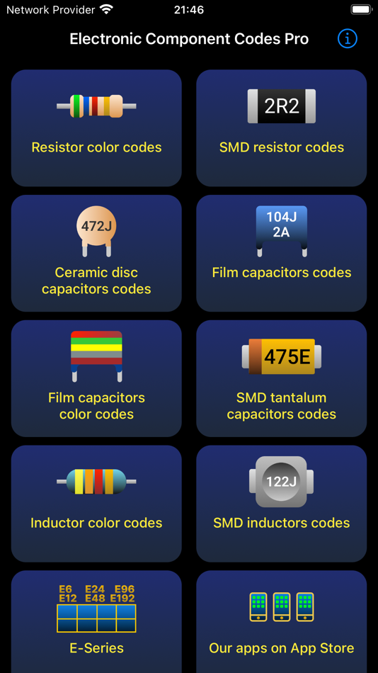 #9. Electronic Component Codes Pro (iOS) Ved: ALG Software Lab