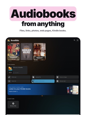 Readible: Text to Speech iPad screenshot