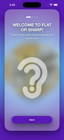 Flat or Sharp iPhone screenshot