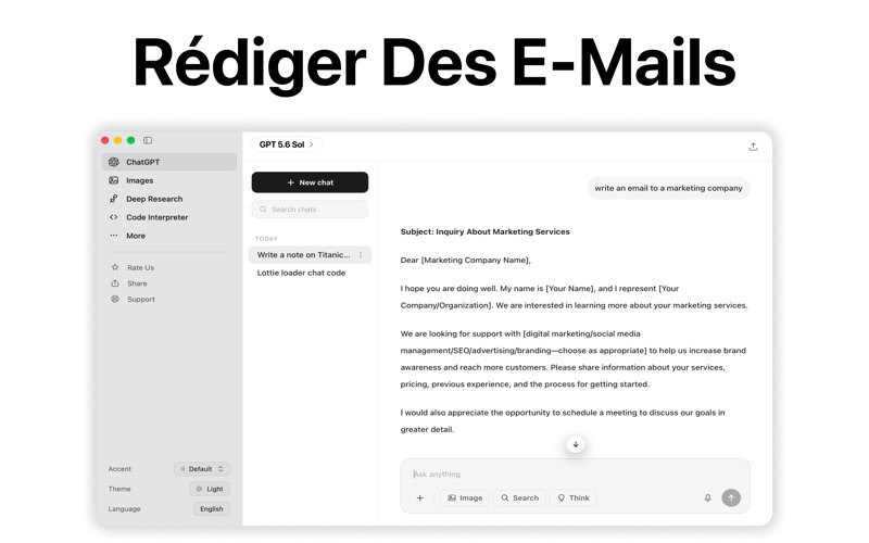 Screenshot #3 pour AI Chatbot・IA Chat Français 5
