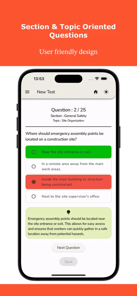 Construction Health and Safety Screenshot 1