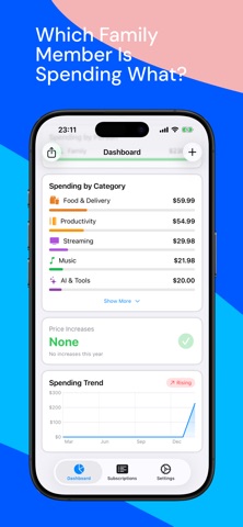 ManageSubs Track Subscriptions screenshot