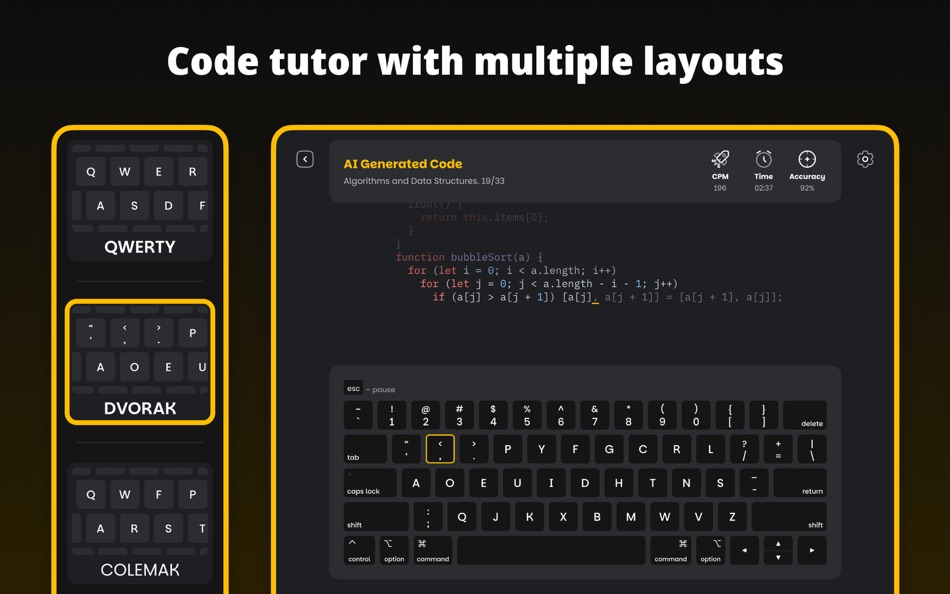 #6. Typing for Developers - Tutor (macOS) 게시자: Proapptive Solutions, LLC