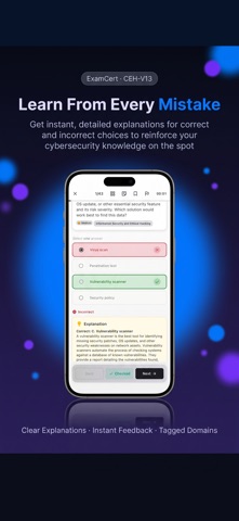 CEH V13 Prep 2026 ® ExamCert iPhone screenshot