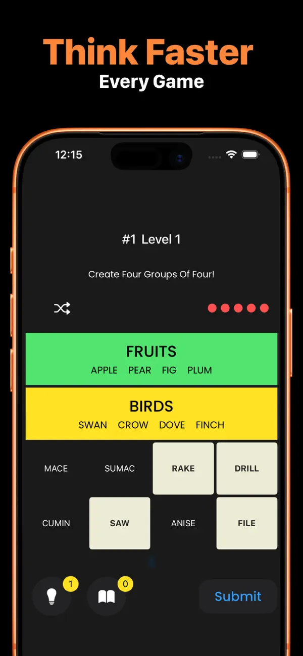 Connections: Associate Words Screenshot 1