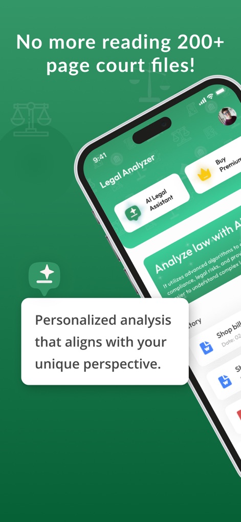 AI Legal Case Analyzer - 비즈니스 앱 | MWM