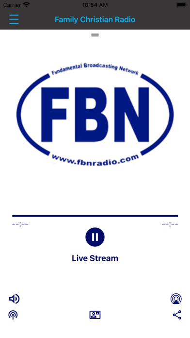 Screenshot 1 of FBN Radio App