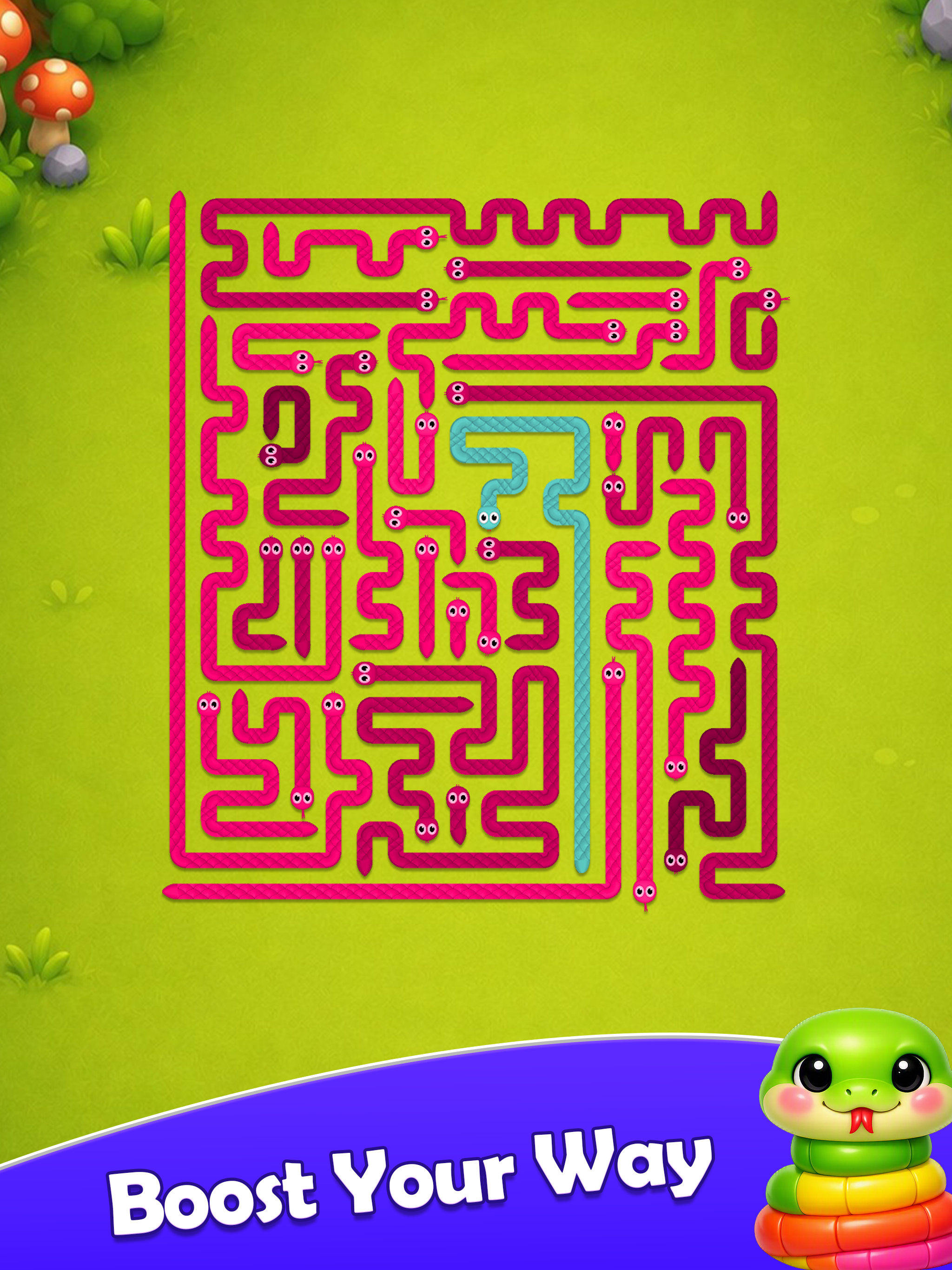 Slither Maze - Snake Puzzle screenshot 11