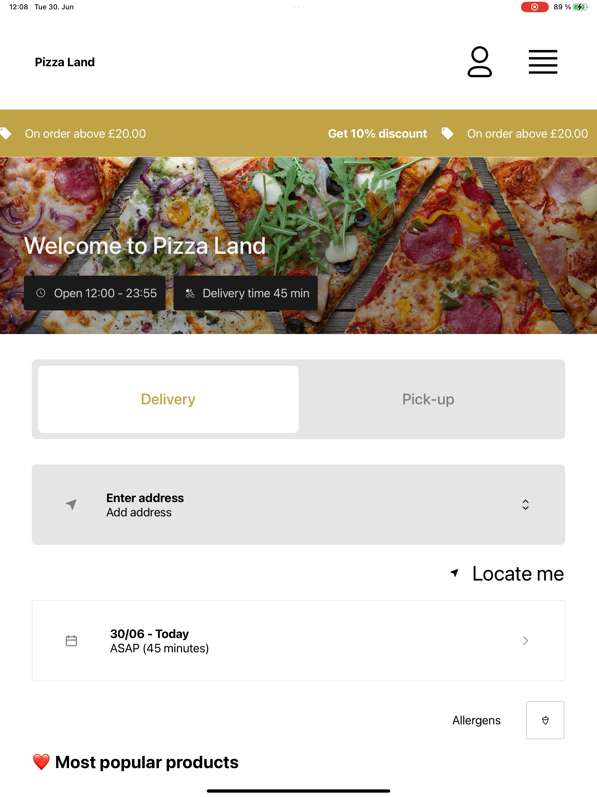 Pizza Land Smethwick UK screenshot 5