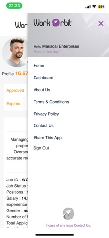 WorkOrbit screenshot