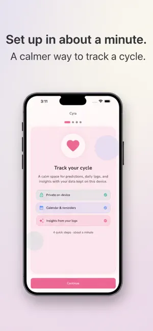 Cyra - AI Period Tracker screenshot 1