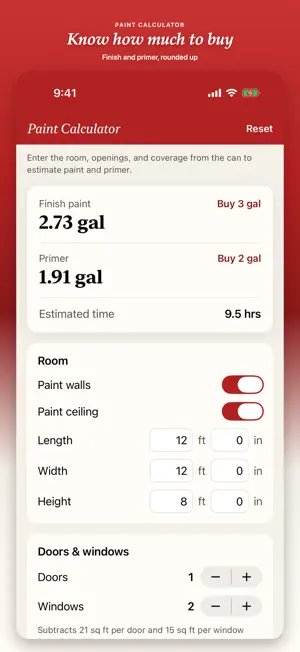 Paint Calculator screenshot 2