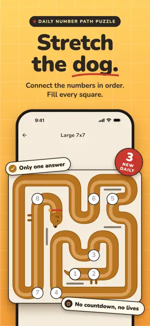 Longdog: Number Path Puzzle screenshot 1