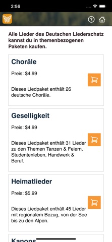 Deutscher Liederschatz screenshot
