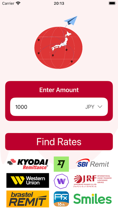 Remit Rates Japan Screenshot