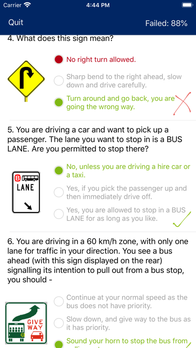 Learner Permit NSW iPhone screenshot