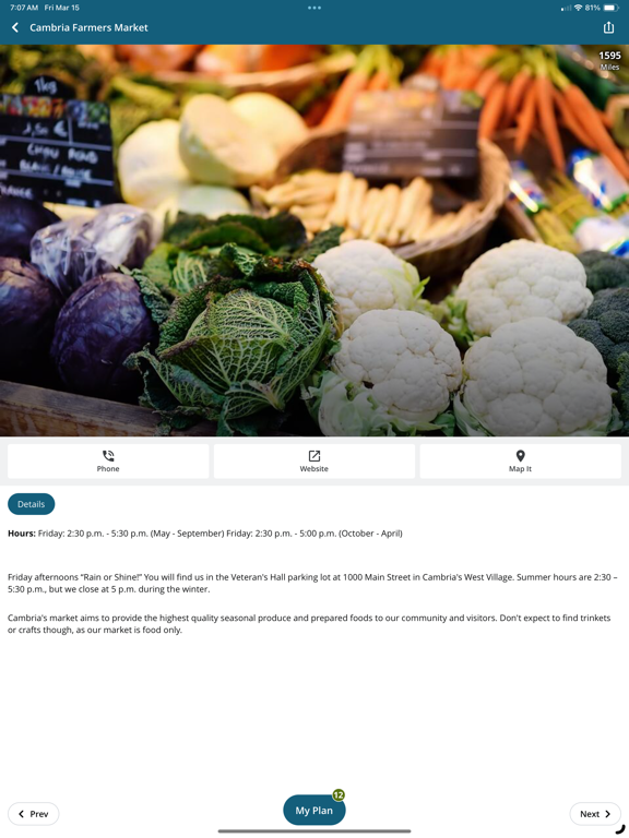 Visit Cambria iPad screenshot 4 - Travel app