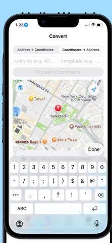 Gps Coordinates - My Location iPhone screenshot