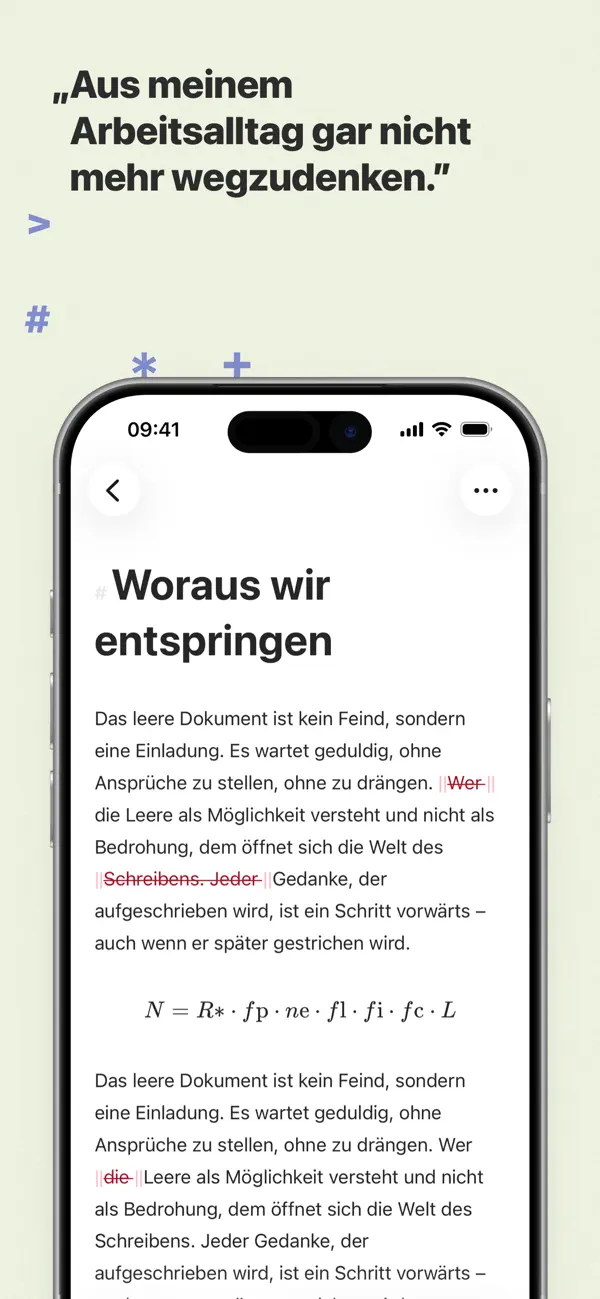 Ulysses iPhone App Screenshot 6 – Produktivität