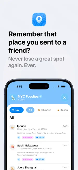 Save Place & Food Map: Triplix screenshot 1