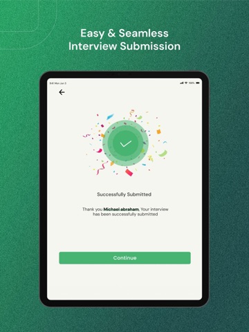 Jobma Interviews iPad screenshot