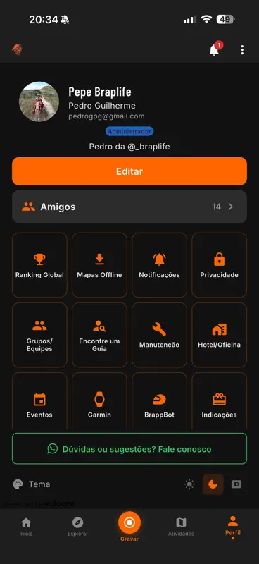 BRAPP - Trilhas de Moto c/ GPS screenshot 3 of 4