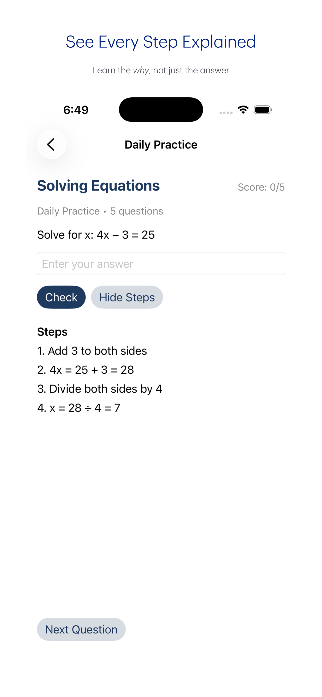 Algebra Coach screenshot 3