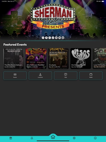 Sherman Theater iPad screenshot