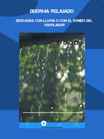 Lluvia para dormir iPad screenshot