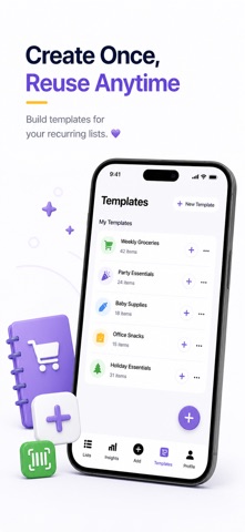 Shopiva: Grocery List & Budget screenshot