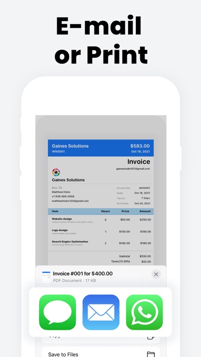 Invoice Maker: Easy & Freebie Screenshot