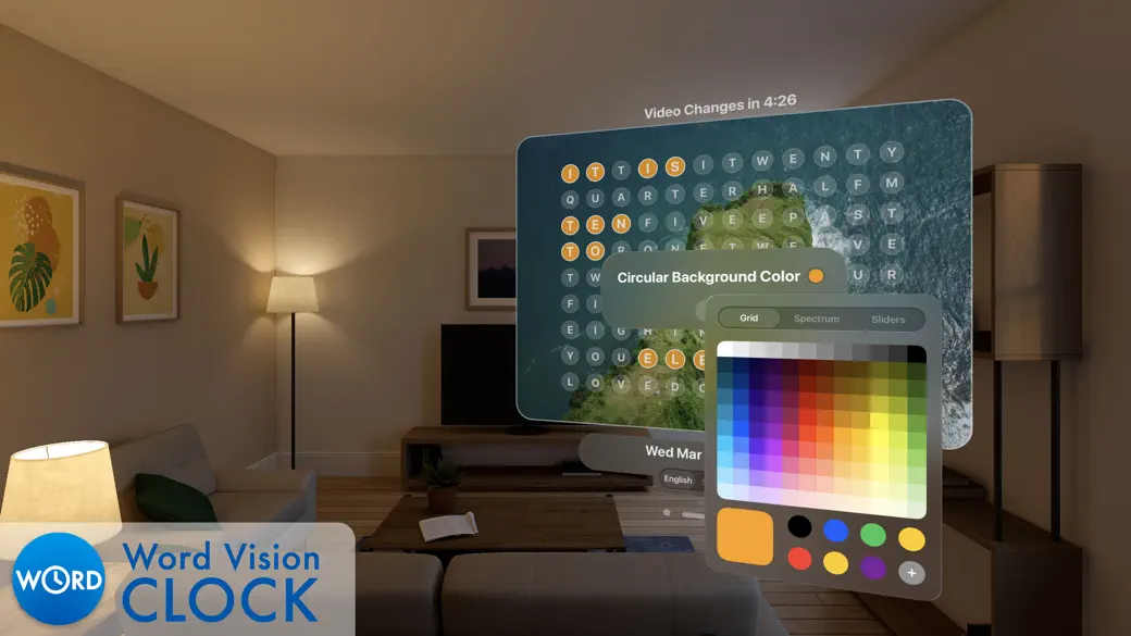 Word Vision Clock - Translated screenshot 4